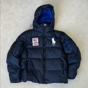 Ralph Lauren Mens Navy Puffer Jacket